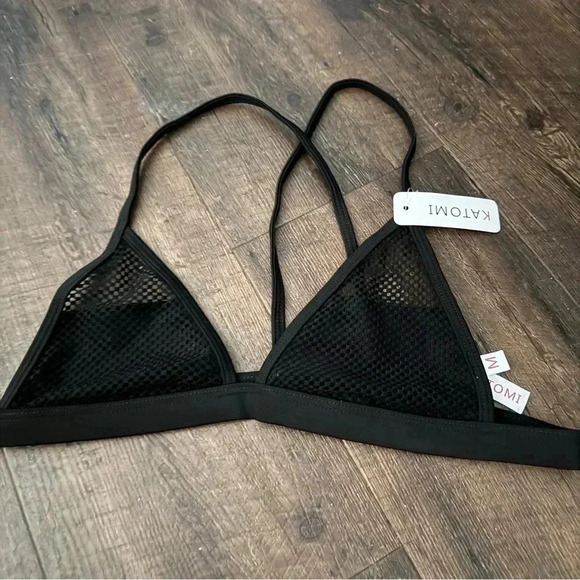 NWT katomi fish net bralette lined M goth punk - Picture 2 of 9